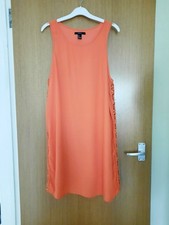 Forever 21 Orange Sleeveless Dress Size L