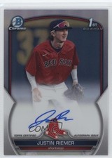 2023 Bowman Draft Chrome Prospect Refractor 245/499 Justin Riemer Auto 16s2