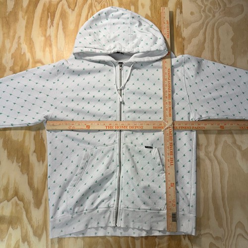 Vintage / Y2K Volcom monogram AOP 2000s skate heavy hoodie - Picture 4 of 5