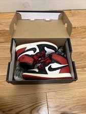 Nike Sky Jordan 1 Shoes Toddler Size 9C Black White Red Sneakers FD1413-106