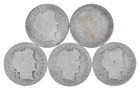 Better Lot 5 1908-D 1898-S 1903-O 1906-S 1898 Barber Dime 0.50 Face *266