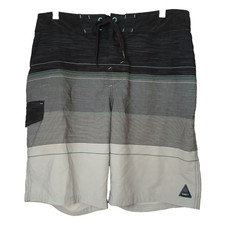 Trinity Boardshorts Mens 32 Striped Swim Shorts Drawstring  Pocket D28