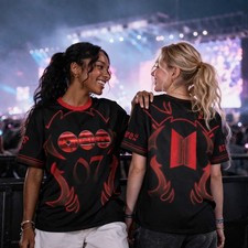 2026 BTS World Tour Jersey - BTS ARIRANG World Tour Y2K Women Tops FANMADE BT8