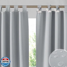 RYB HOME Gazebo Curtains Outdoor Waterproof - Detachable Top Outd