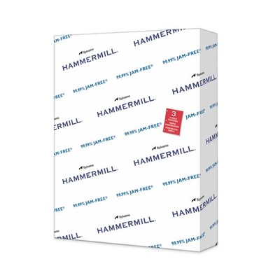 Hammermill? Copy Plus Print Paper, 92 Bright, 3-Hole, 20 lb, 8.5 x 11, White, 50