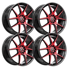 Set-4 Spec-1 Sp-71 17x8 4x1004x114.3 42mm Black Red Wheels Rims 17 Inch Set-4 Spec-1 Sp-71 17x8 4x1004x114.3 42mm Black Red Wheels Rims 17 Inch