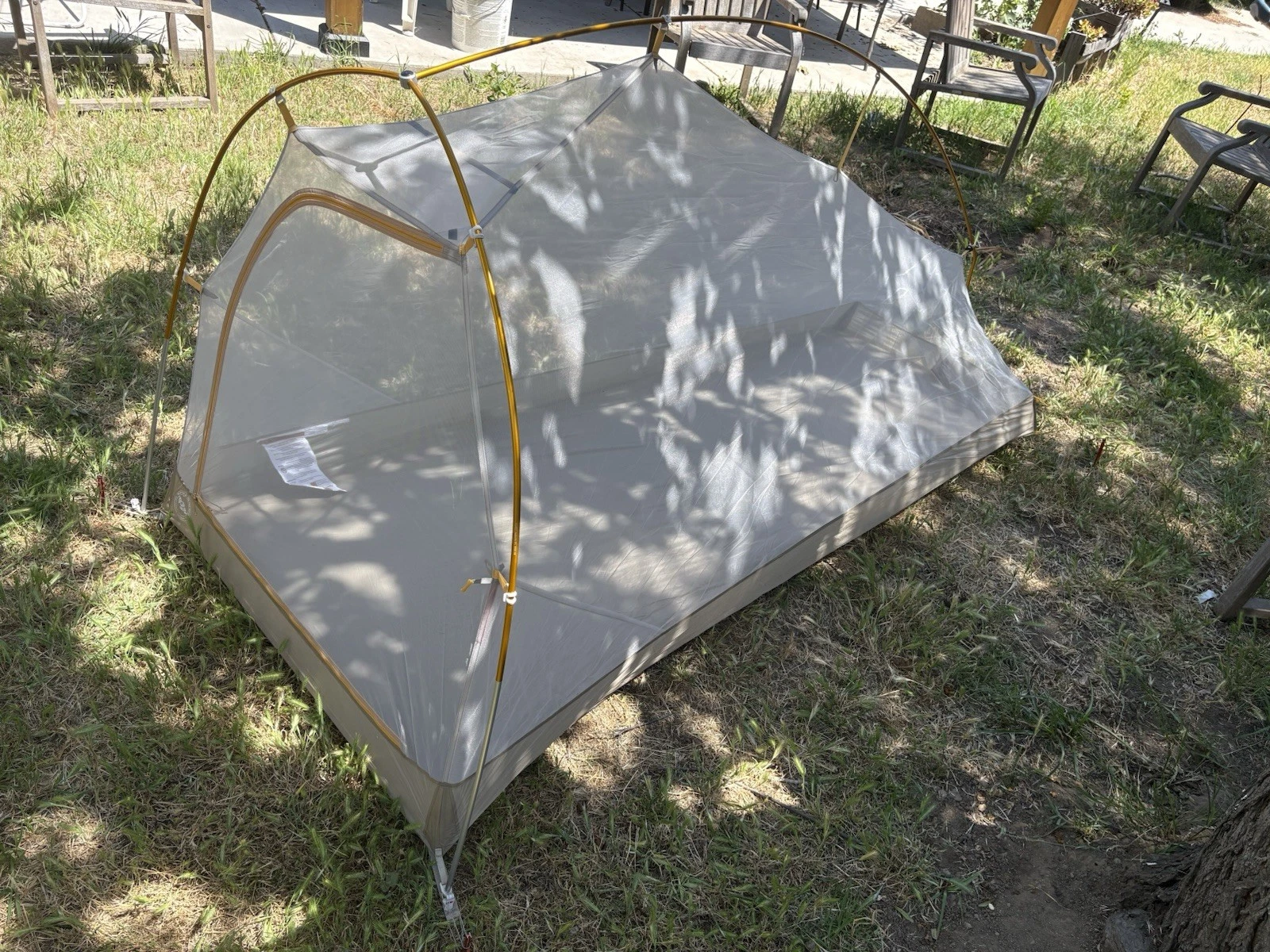BIG AGNES FLY CREEK HV UL1 SOLUTION DYE Tent WITH FOOTPRINT 1-Person Gray ULight