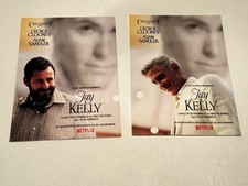 JAY KELLY set of 2 German movie promo postcards George Clooney Adam Sandler 2025