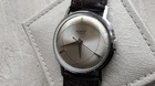 Soviet russian vintage Raketa atom watch, beautiful silver dial, 1960's