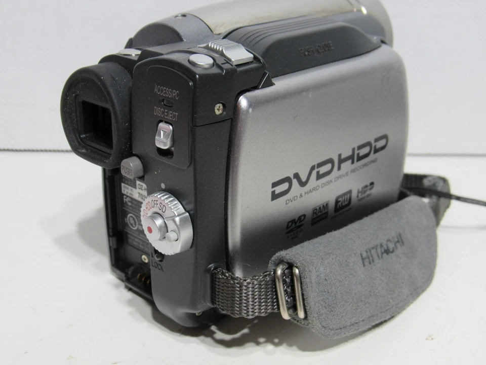 CÁMARA DE VIDEO HÍBRIDA HITACHI DZ-HS500A DVD/HDD 30 GB FUNCIONA Probada Foto 4 de 4