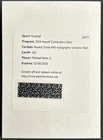 2024 Contenders Optic Michael Penix Jr Rookie Ticket RPS Variation Auto Red /99
