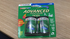 Vintage Fujifilm Nexia 400 APS Film 2-Pack 50 Exp - Sealed / Expired 2008