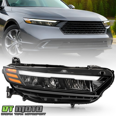 #ad #ad For 2023 2025 Honda Accord Factory Full LED Headlight Headlamp Passenger Side $198.99