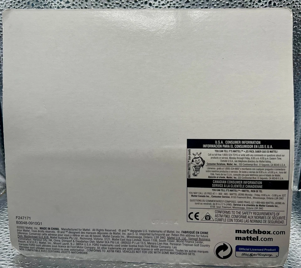 Mustang Matchbox Ford Motor Company 100 años entonces y ahora 1968/1999. Nuevo. Foto 4 de 4