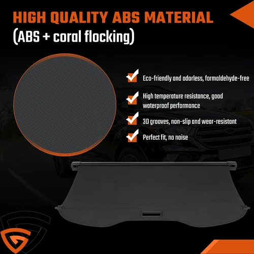 For Ford Kuga Black Parcel Shelf Boot Load Tonneau Cover Black Mk2 2013-2020 - Picture 6 of 18