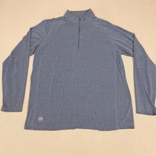 Travis Mathew 1/4 Zip Pullover Mens XL Blue Performance Golf Activewear