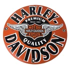 Vintage Harley-Davidson Motorcycles Sign - Porcelain Service Gas Pump Sign