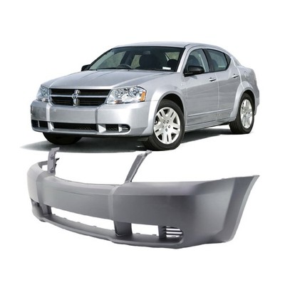 Primed Front Bumper Cover Replacement Fascia for 2008-2010 Dodge Avenger