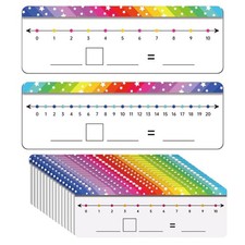 Dry Erase Number Line Boards writable Double Sided Cards set 26 Pack