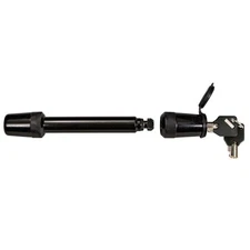 Trimax Locks T5-BLACK Universal Black Forged Chrome Steel Key Receiver Lock