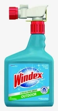 Windex OUTDOOR Glass Cleaner 32 oz. Hose Spray Streak-Free Shine Patio 10122 NEW