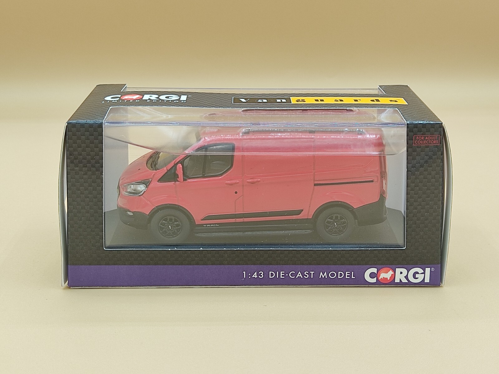 Miniature Ford Transit Custom Trail 1/43 Corgi Vanguards VA15102 en Métal Rouge