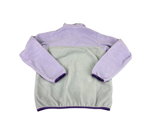 Patagonia Synchilla Snap-T Pullover, Girls Sz 16/18 XXL Purple/Gray (A) - Picture 3 of 5