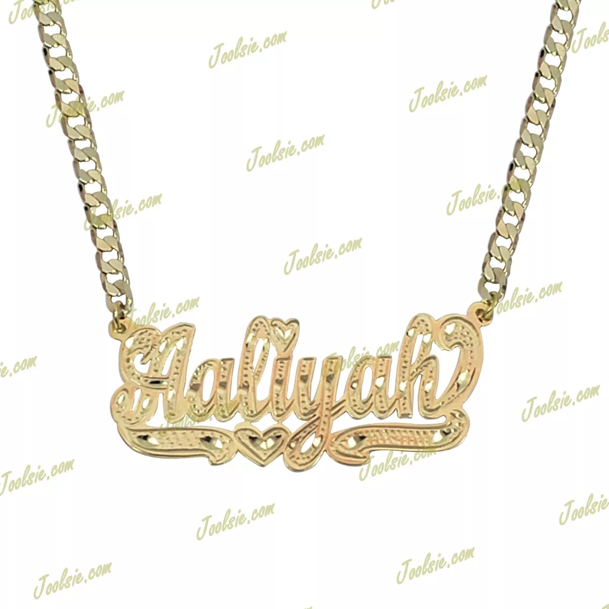 Name necklace shop 14kt gold