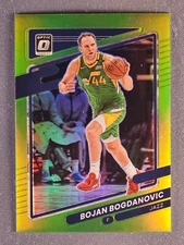 2021-22 Donruss Optic #39 Bojan Bogdanovic Lime Green Prizm SSP /149