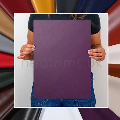 NEOTRIMS Faux Leather Fabric A3 Sheets for Crafts Vegan Matt Vinyl Pleather PU Material