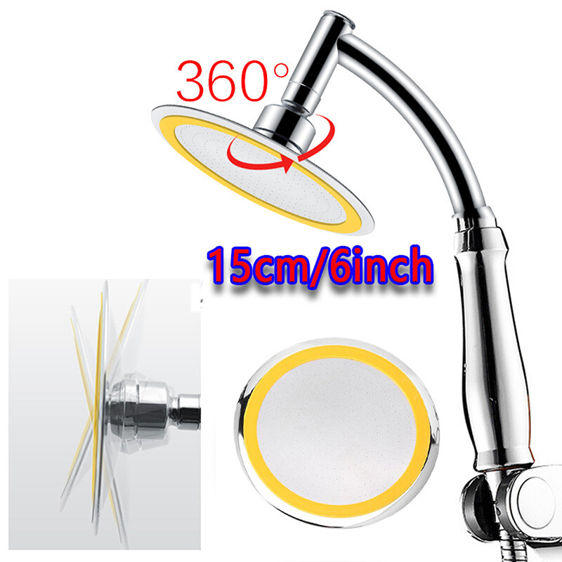 Large High Turbo Pressure Shower Head Chrome Bath Powerful Energy Water