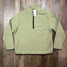 Goodfellow & Co Quarter Zip Sweater - Men's Size XL Green 2K3X30 NWT