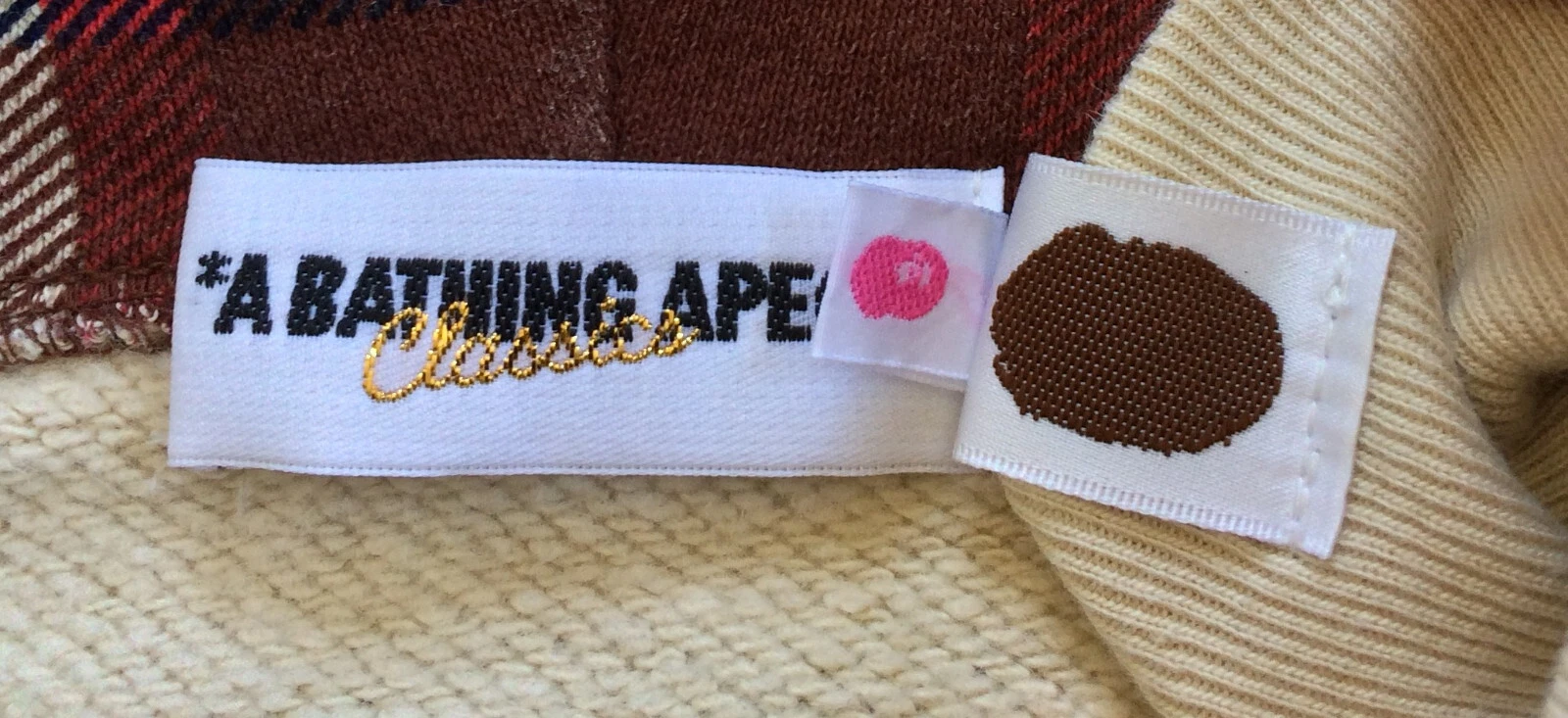 A BATHING APE (BAPE) Felpa con cappuccio e zip intera Bape 15th Anniversary Plaid Shark