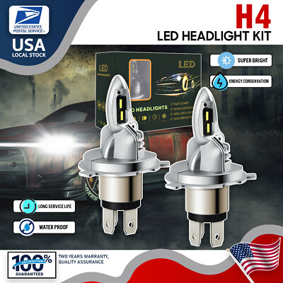 MODIGT High-end aluminum CANBUS H4 LED 6000K 10000LM Headlight Bulbs FOR Kia Rio