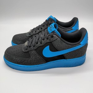 Nike Air Force 1 Low 'Black Vivid Blue' Black Blue Size 11 488298-042 2013  | eBay