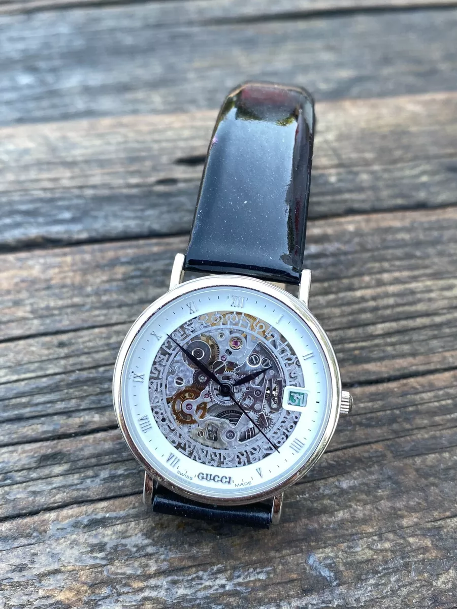 Gucci skeleton shop watch