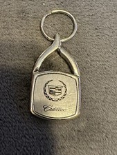Vintage Cadillac Chrome Badge Emblem Keychain