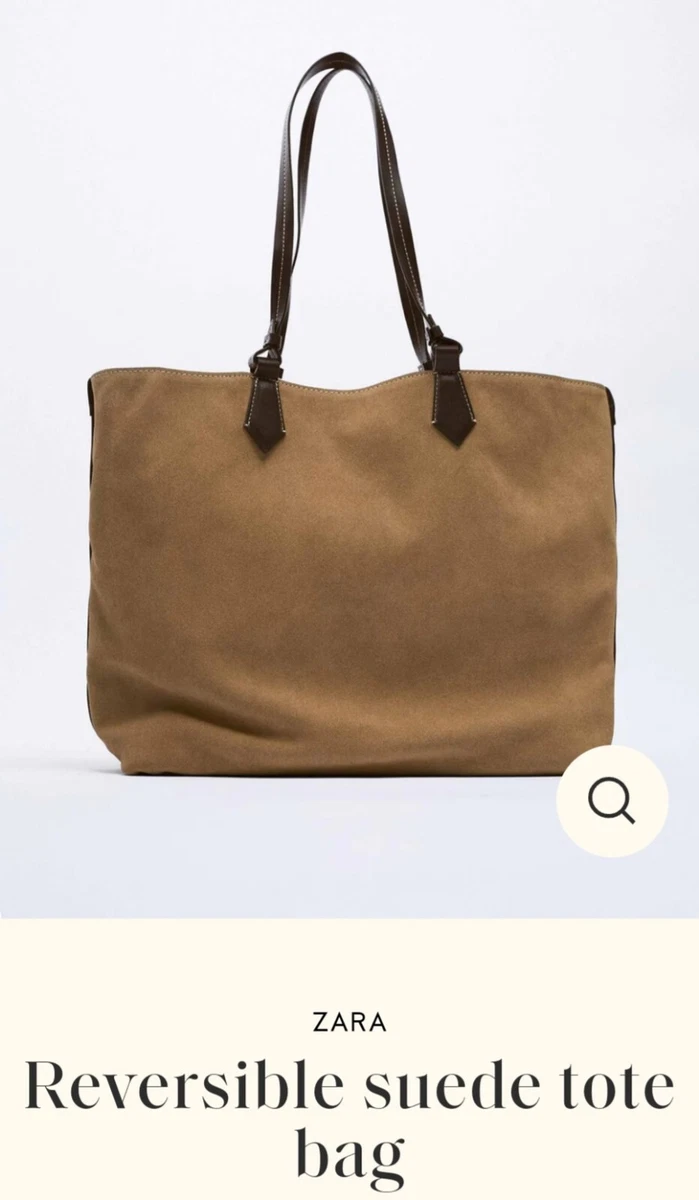 Suede tote bag sales zara