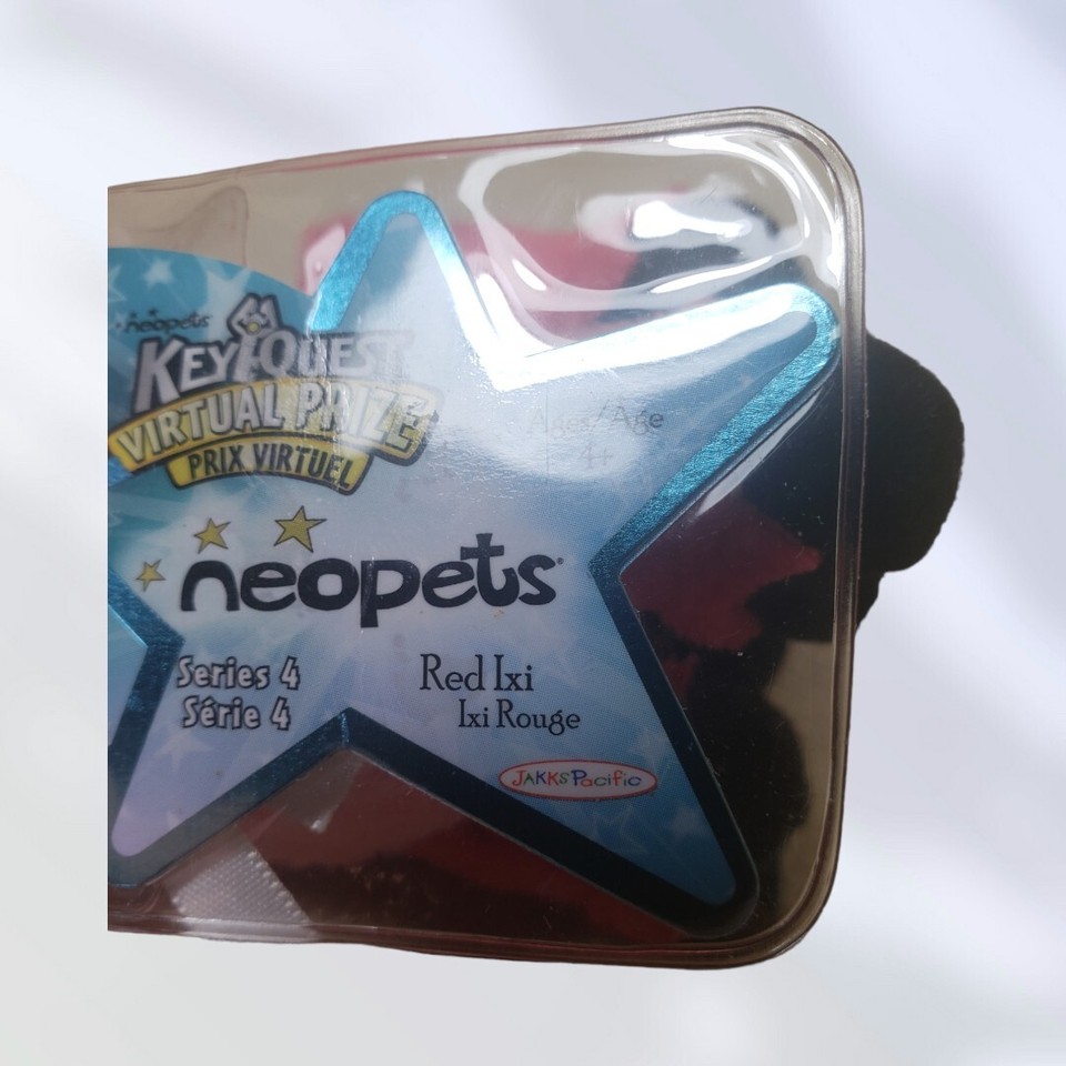 NWT 2008 Neopets Key Quest Series 4 Red Ixi Plush