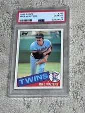 1985 TOPPS BASEBALL CARD LOW POP PSA 10 MIKE WALTERS MINNESOTA TWINS
