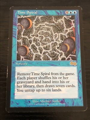 F91 MTG Time Spiral 英語 USG (MP) x2 Time Spiral ~ Urza's Saga [ MODERATELY PLAYED ] [ Magic MTG