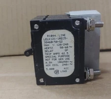 SENSATA/AIRPAX *NEW* 50A LEL SERIES 3 POLE HYDRAULIC/MAGNETIC CIRCUIT PROTECTOR