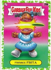 25b FRSIBEE FRITA 2024 GPK Garbage Pail Kids 1 Kids at Play GREEN FRISBEE