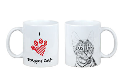 Toyger Katze Tasse mit Katze Ich liebe Art-Dog