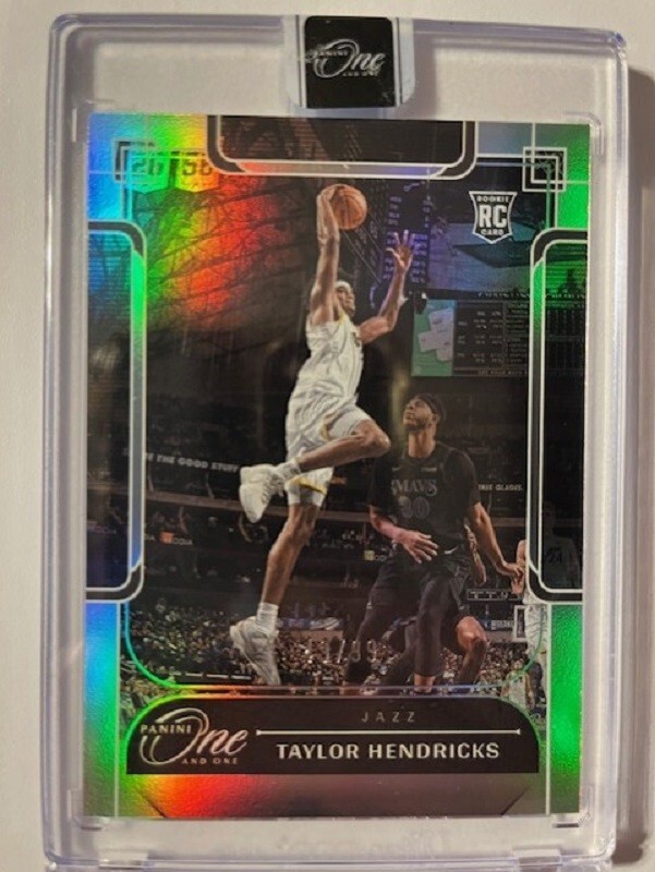 2023-24 Panini One and One Taylor Hendricks Silver 43/99 RC Jazz