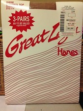 vintage Hanes Great Legs little color nude pantyhose size cd