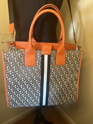 DKNY ''CARLITA'' LARGE TOTE BAG NEW WITH CROSSBODY STRAP