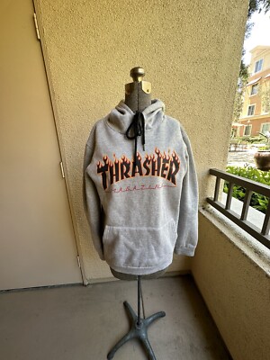 Grey Thrasher Magazine Hoodie Small* Men's Pullover (No Tag) | eBay