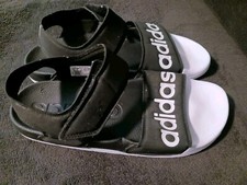 Adidas Unisex Adilette Sandals - Black/White Men's Size 8 F35416 