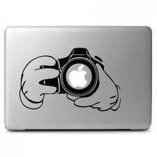 Mickey Help You Take A Photo f Apple Macbook Air Pro Laptop Vinyl Decal Sticker